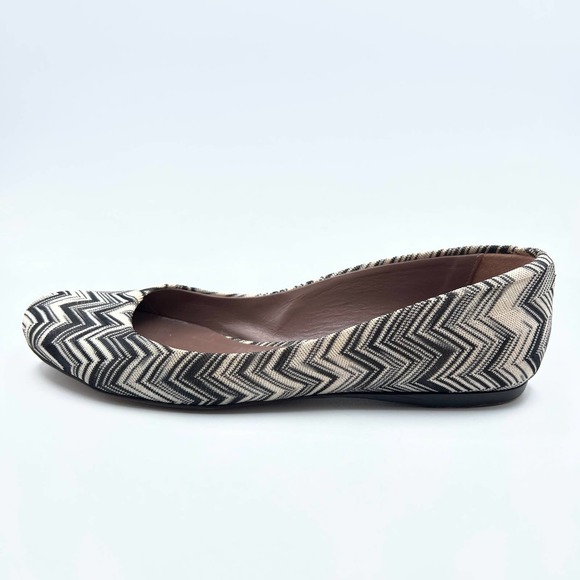 Missoni Chevron Zig Zag Round Toe Fabric Flats Size 7.5 - Picture 2 of 8
